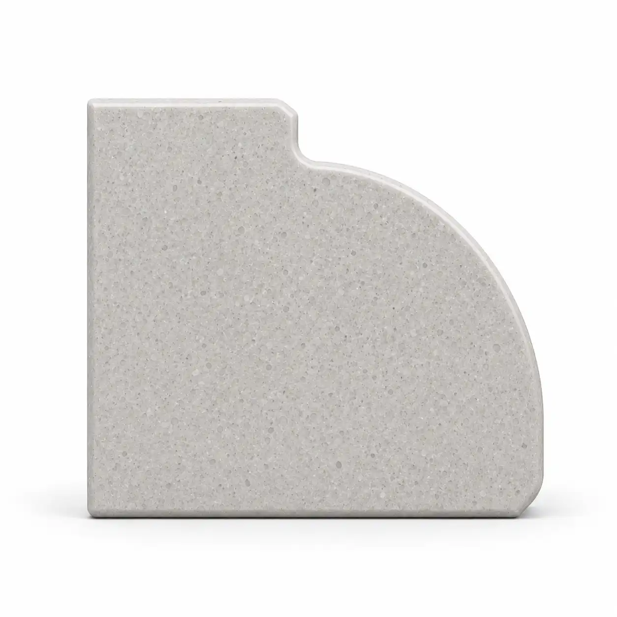 Dupont countertop edge profile sample — squared step stone edge