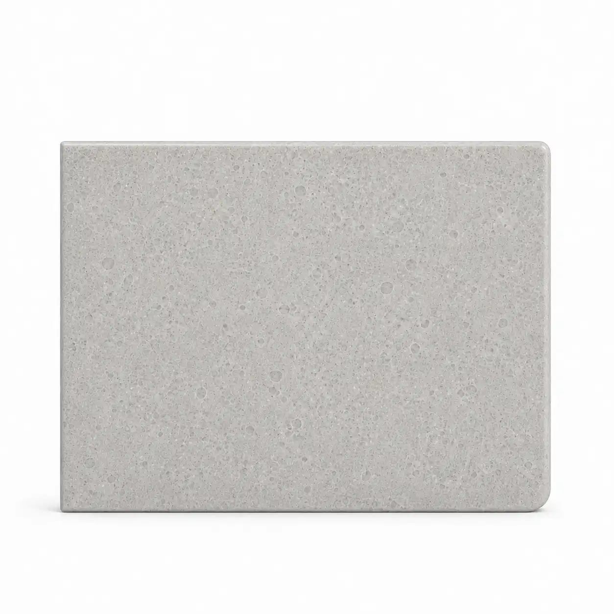 Eased countertop edge profile sample — clean straight stone edge
