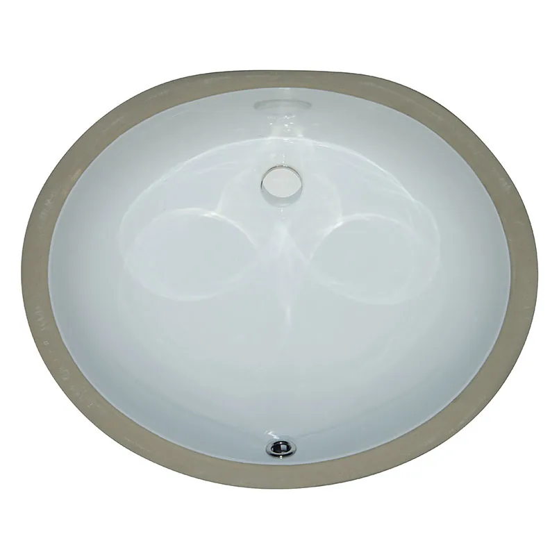 Oval undermount bathroom vanity sink