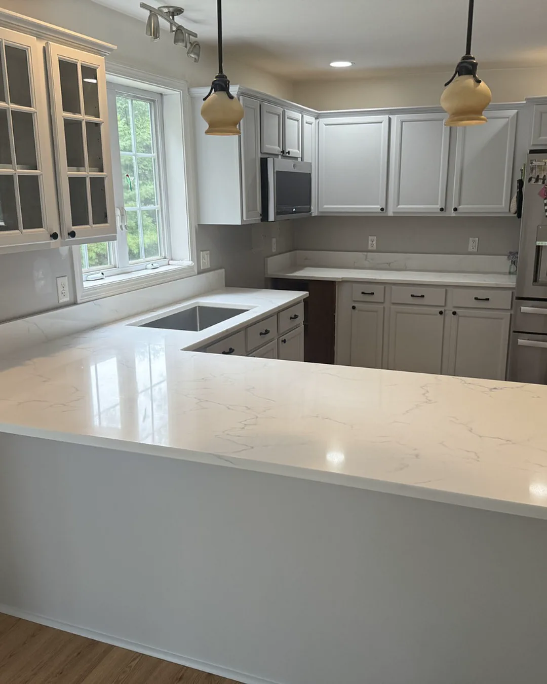 White Quartz Kitchen