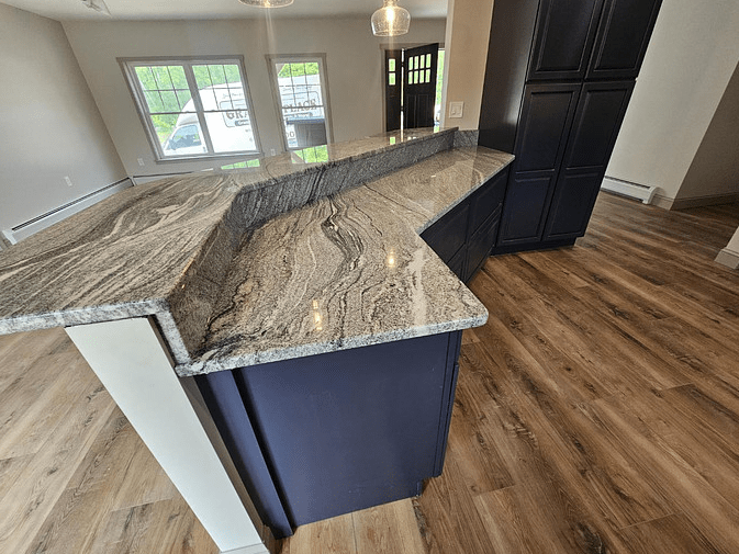 custom countertop in grey